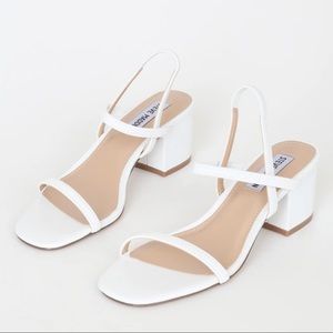 Never been worn white Steve Madden shoes